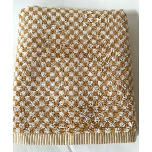 Handdoek - Ruit Klein - Geel